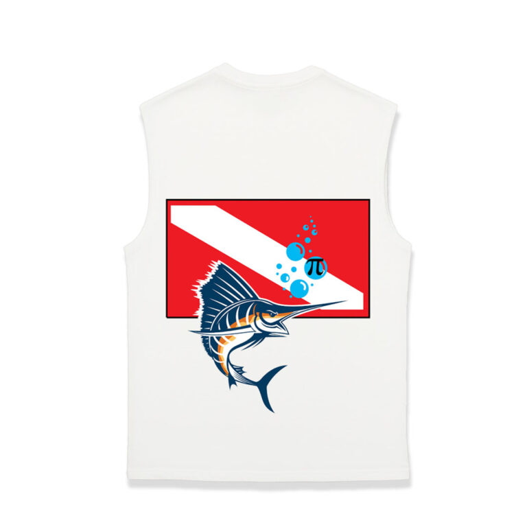 Scuba Sleeveless T-Shirt – No Fade No Shrink Cotton Elastane | Pi Clothings