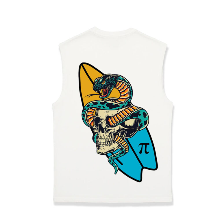 Surf Sleeveless T-Shirt – Water Sports Sleeveless Tee India | Pi Clothings