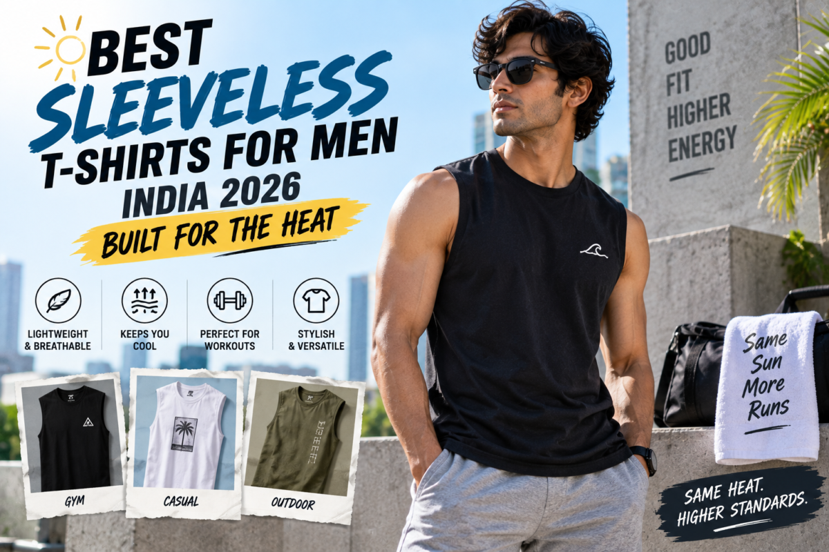Best Sleeveless T-Shirts for Men India 2026 — Built for the Heat