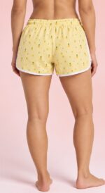 Pineapple Drift Women's Board Shorts – Front View | Quick-Dry Beach Shorts India | Pi Clothings