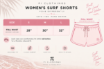 Shell Shock Women's Board Shorts – Side View | Pi Clothings India